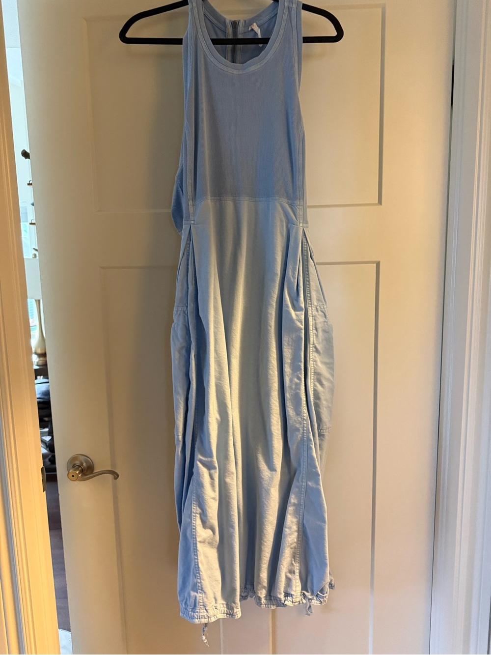 Anthropologie daily practice light Blue Racerback Maxi Dress